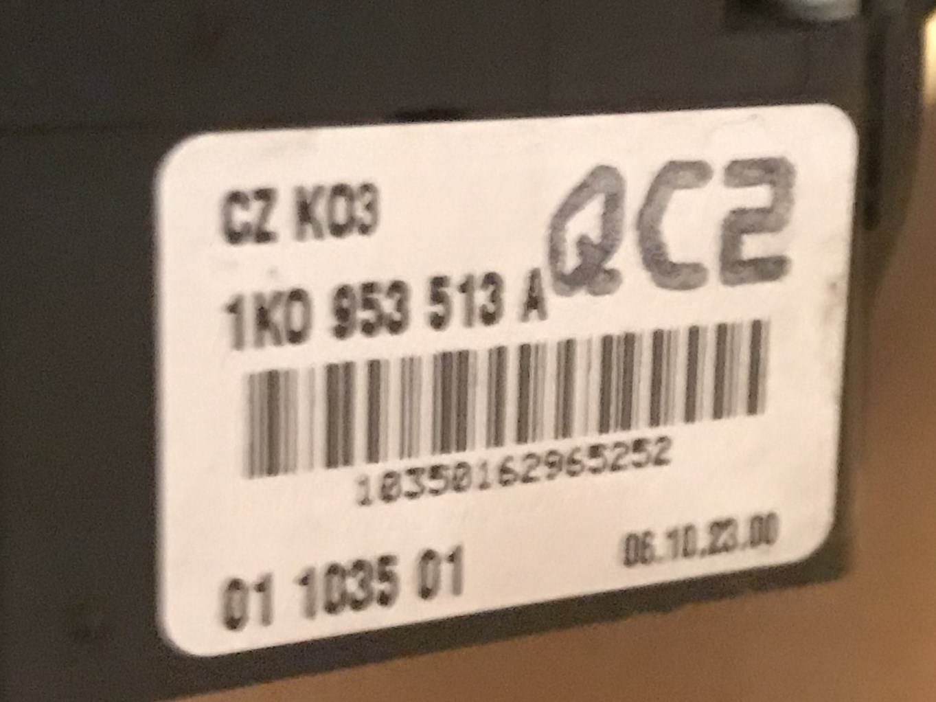 ŠKODA OCTAVIA 2 - 1Z - 2004-2009 - páčka - 1K0953513A