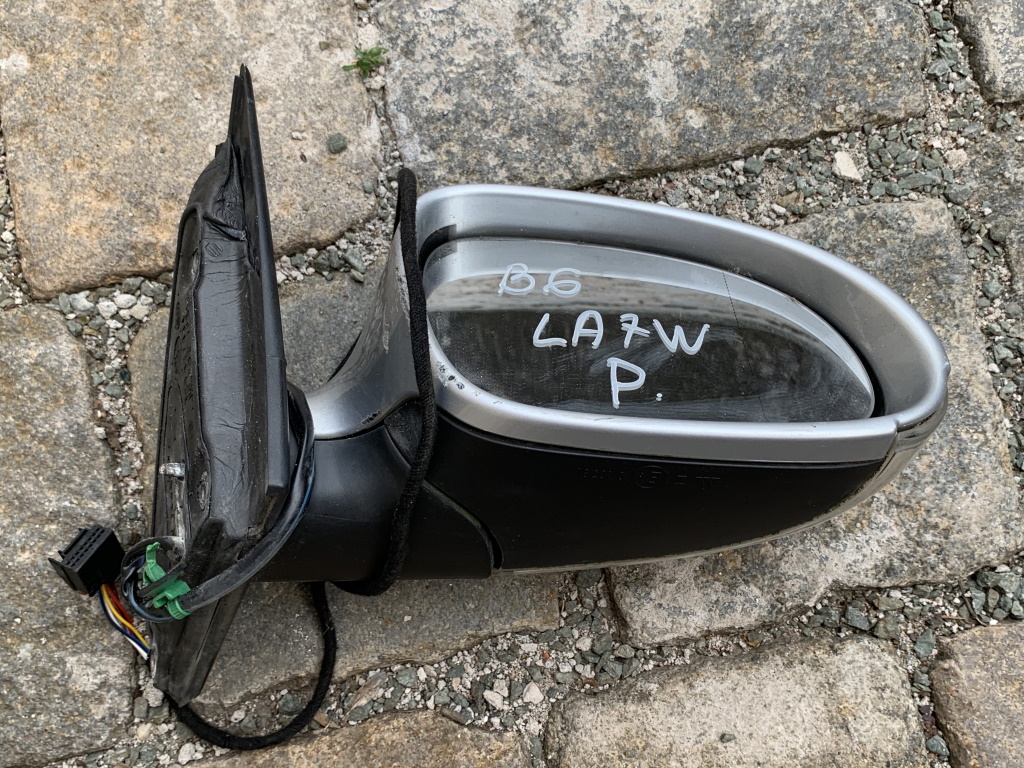 VW PASSAT B6 - 3C - 2005-2010 - zrcátko PP - stříbrná metalíza - LA7W