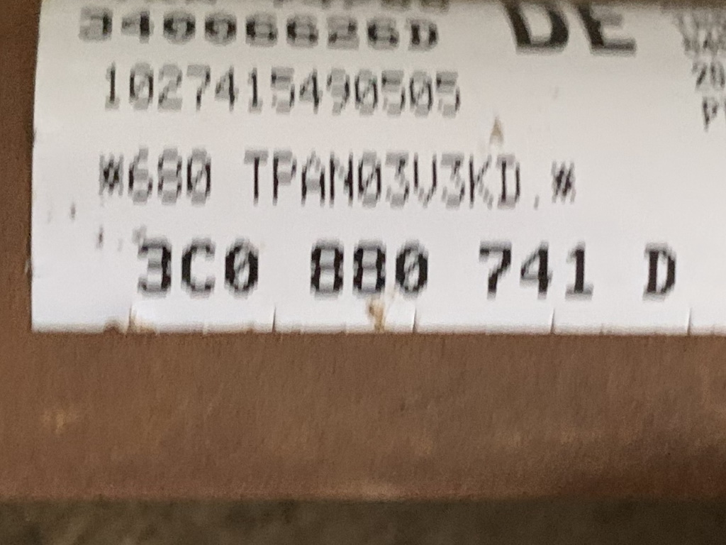 VW PASSAT B6 - 3C - 2005-2010 - airbag stropni L - 3C0880741D