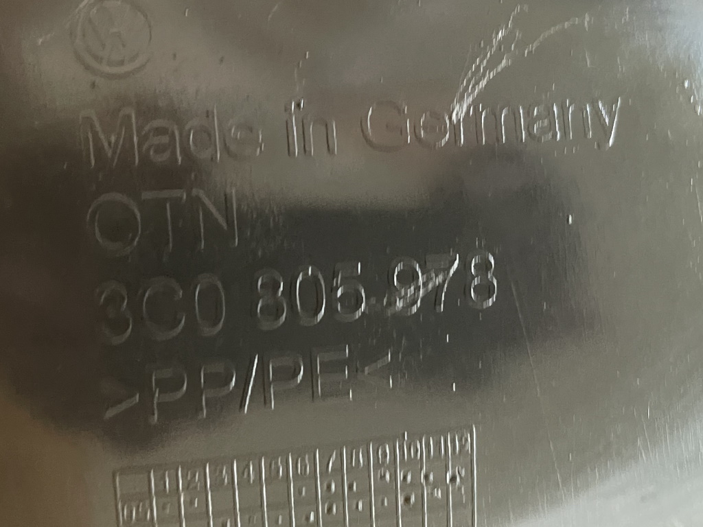 VW PASSAT B6 - 3C - 2005-2010 - nadkolí spodní + horní PP - 3C0805978 3C0805912