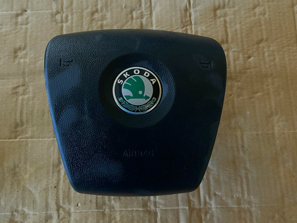 ŠKODA OCTAVIA 2 - 1Z - 2004-2009 - airbag volant + spolujezdec + pás PP+LP - 1Z0880201AM 1K0880204N 1Z0857701B 1Z0857702B