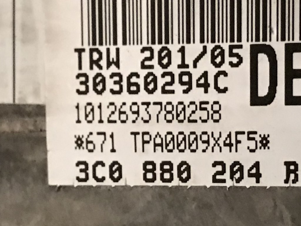 VW PASSAT B6 - 3C - 2005-2010 - airbag spolujezdec - 3C0880204R