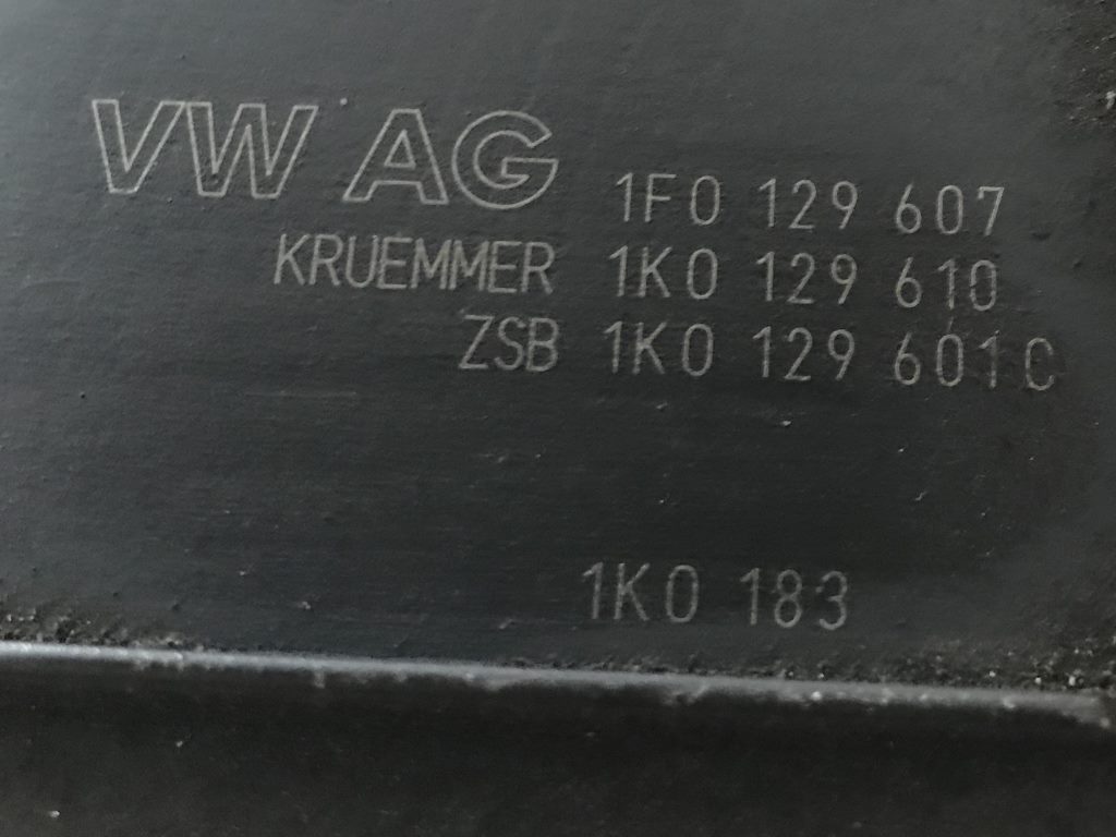 AUDI A3 - 8P - 2003-2012 - filterbox - 1F0129607 1K0129610 1K0129601C