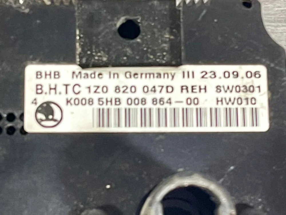 ŠKODA OCTAVIA 2 - 1Z - 2004-2009 - klima panel - 1Z0820047D