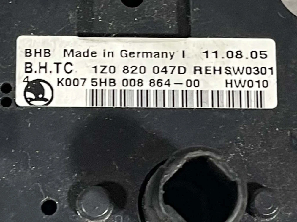 ŠKODA OCTAVIA 2 - 1Z - 2004-2009 - klima panel - 1Z0820047D