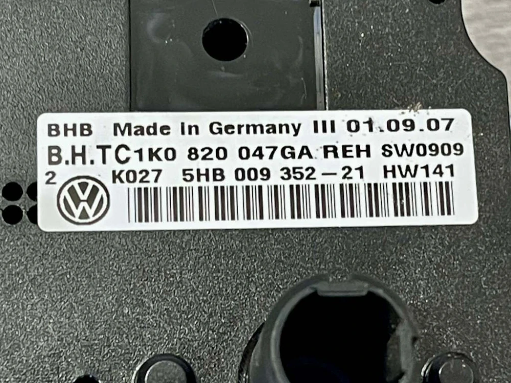 VW GOLF 5 - 1K - 2003-2009 - klima panel - 1K0820047GA