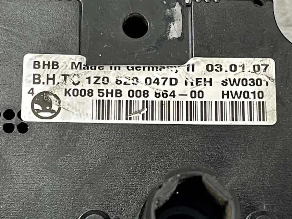 ŠKODA OCTAVIA 2 - 1Z - 2004-2009 - klima panel - 1Z0820047D