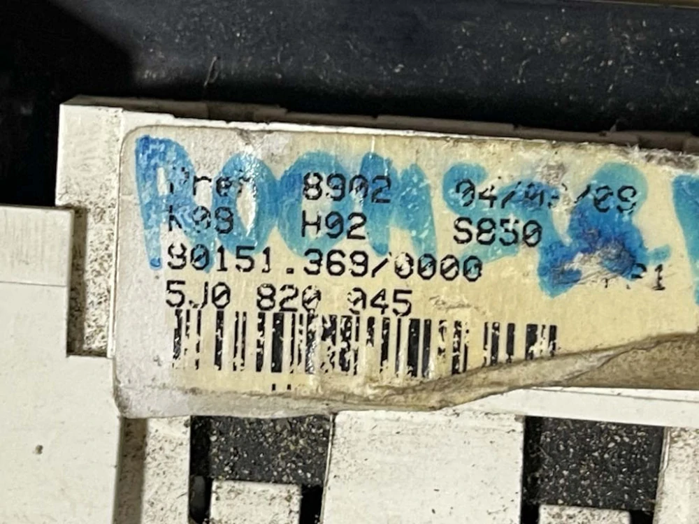 ŠKODA FABIA 2 - 5J - 2007-2014 - klima panel - 5J0820045