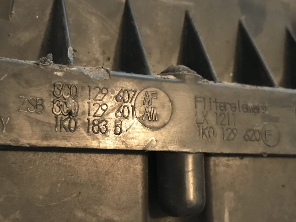 VW PASSAT B6 - 3C - 2005-2010 - filtrbox - 3C0129607AF 3C0129601AM