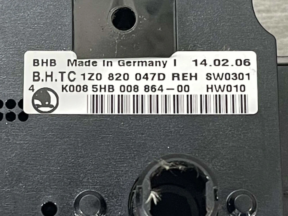ŠKODA OCTAVIA 2 - 1Z - 2004-2009 - klima panel - 1K0820047D