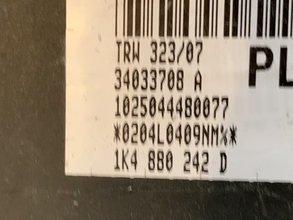 ŠKODA OCTAVIA 2 - 1Z - 2004-2009 - airbag sedalo PP - 1K4880242D