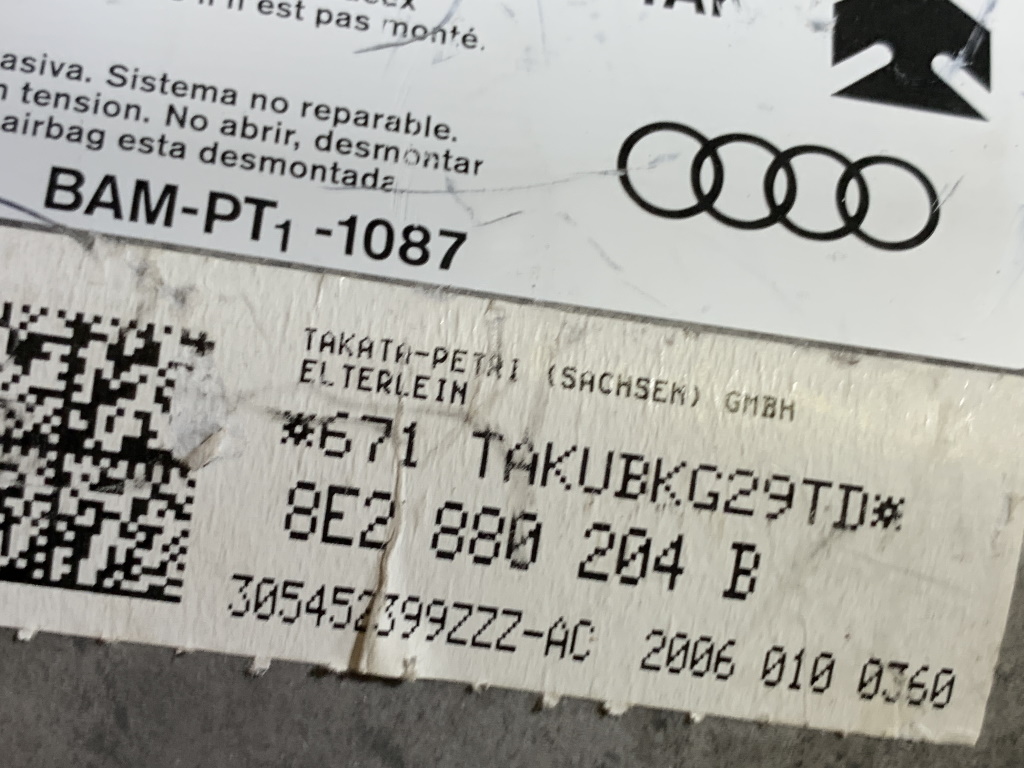 AUDI A4 - 8E - 2005-2008 - FACELIFT - airbag spolujezdec - 8E2880204B