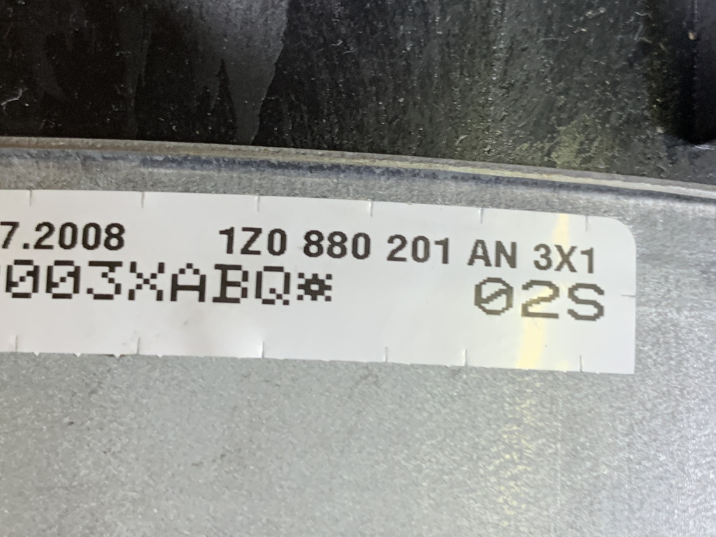 ŠKODA FABIA 2 - 5J - 2007-2014 - 4 ramenný airbag - 1Z0880201AN