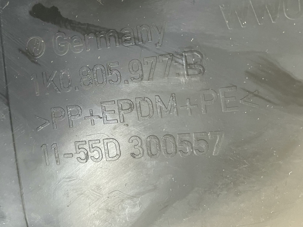 VW GOLF 5 - 1K - 2003-2009 - nadkolí horní + spodní LP - 1K5805977B 1K0805911F 1K0805911G