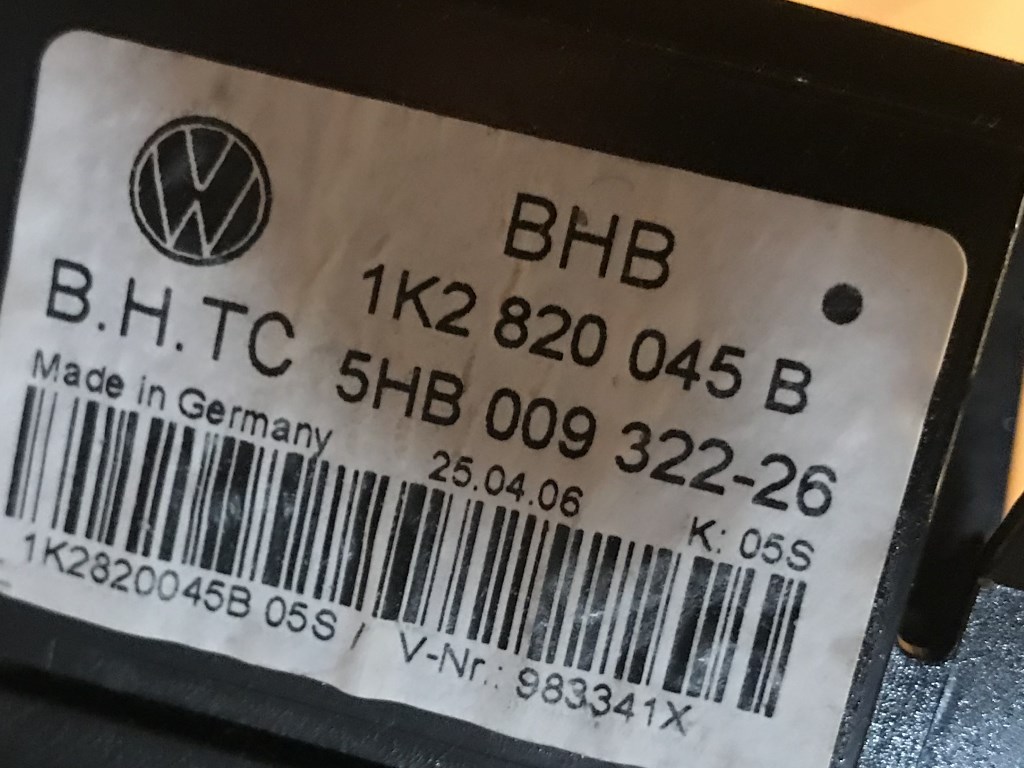 VW GOLF 5 - 1K - 2003-2009 - klima panel - 1K0820047FH