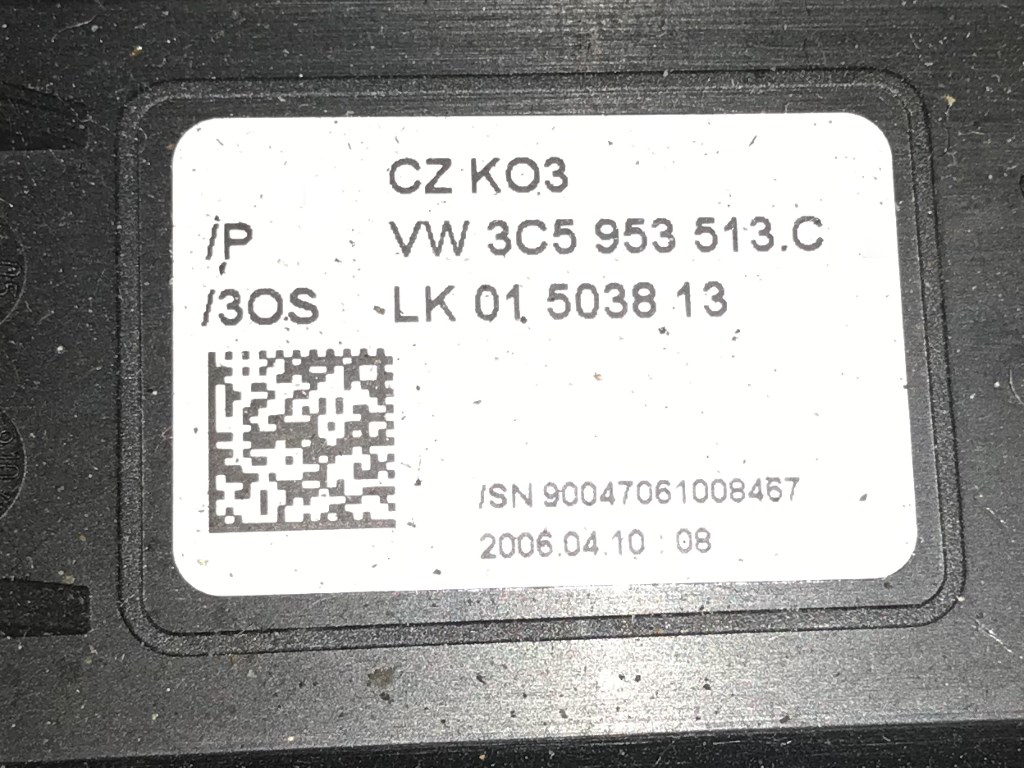 VW PASSAT B6 - 3C - 2005-2010 - páčky pod volant - TEMPOMAT