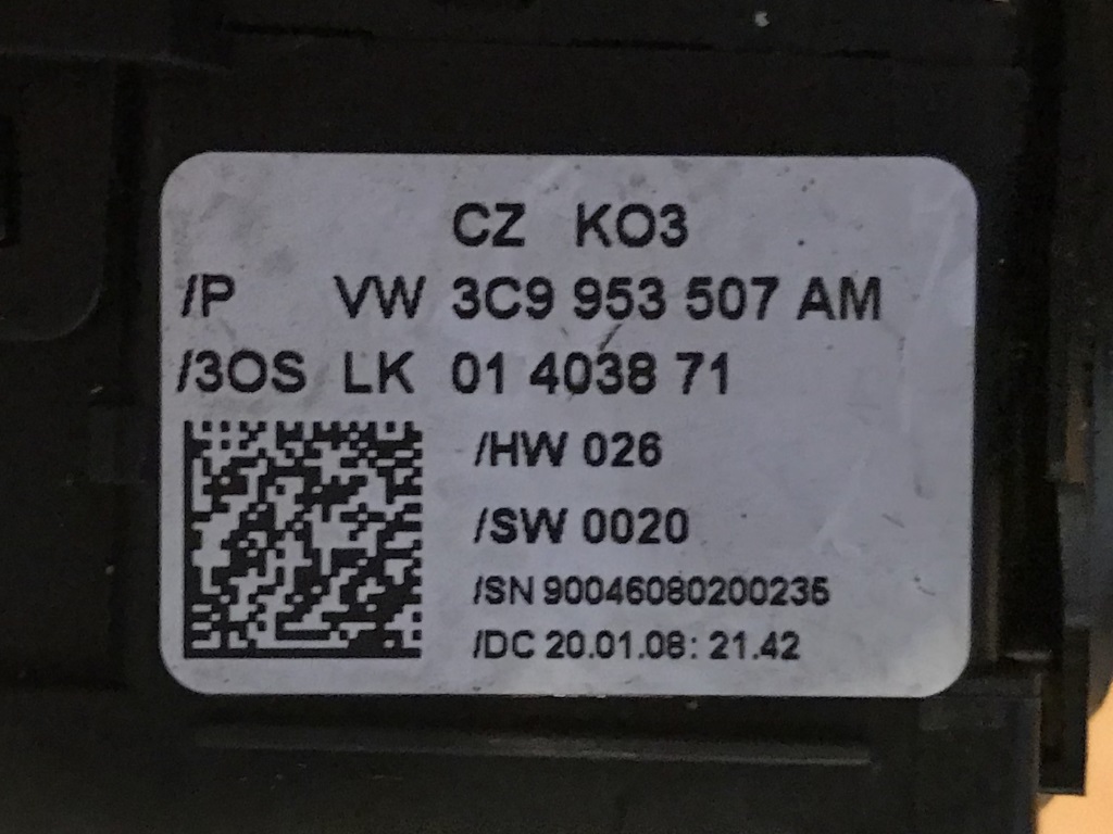 VW PASSAT B6 - 3C - 2005-2010 - páčky pod volant