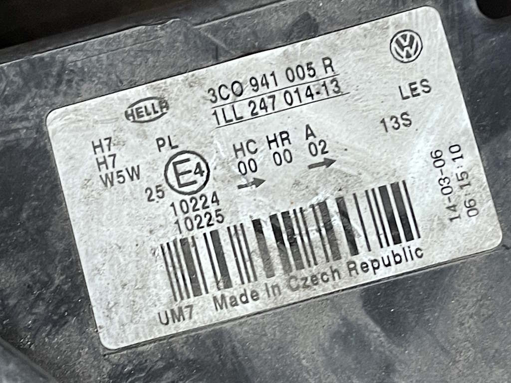 VW PASSAT B6 - 3C - 2005-2010 - světlo LP - 3C0941005R - ANGLIE