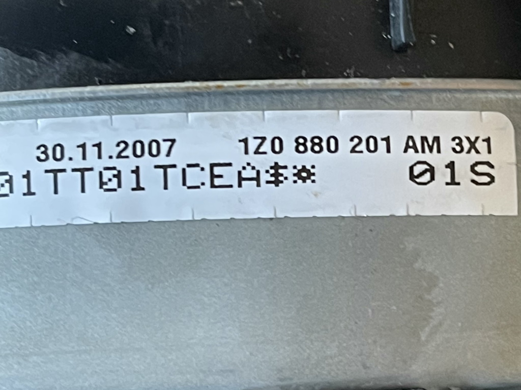 ŠKODA OCTAVIA 2 - 1Z - 2004-2009 - airbag volant + spolujezdec + pás PP+LP - 1Z0880201AM 1K0880204N 1Z0857701B 1Z0857702B
