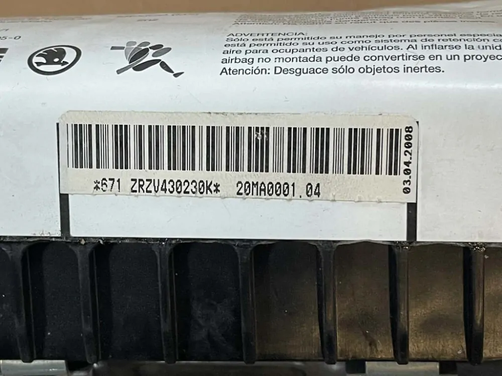 VW GOLF 5 - 1K - 2003-2009 - airbag spolujezdec - 1K0880204L