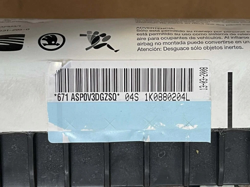 VW GOLF 5 - 1K - 2003-2009 - airbag spolujezdec - 1K0880204L