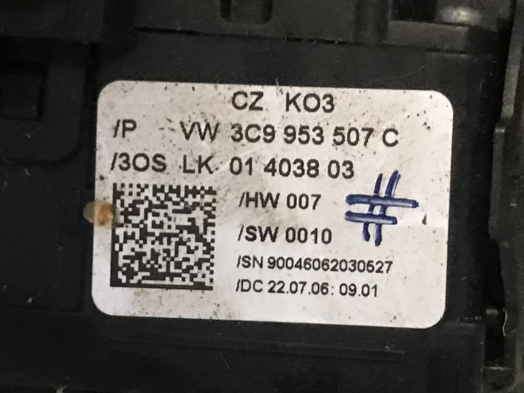 VW PASSAT B6 - 3C - 2005-2010 - páčky pod volant - TEMPOMAT