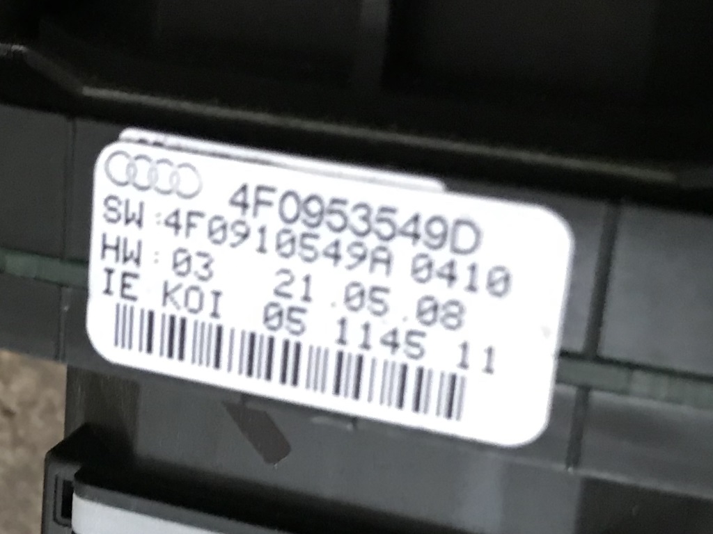 AUDI A6 - 4F - 2005-2011 - páčky pod volant - TEMPOMAT - 4F0910549D 4E0953541A 4E0953503C