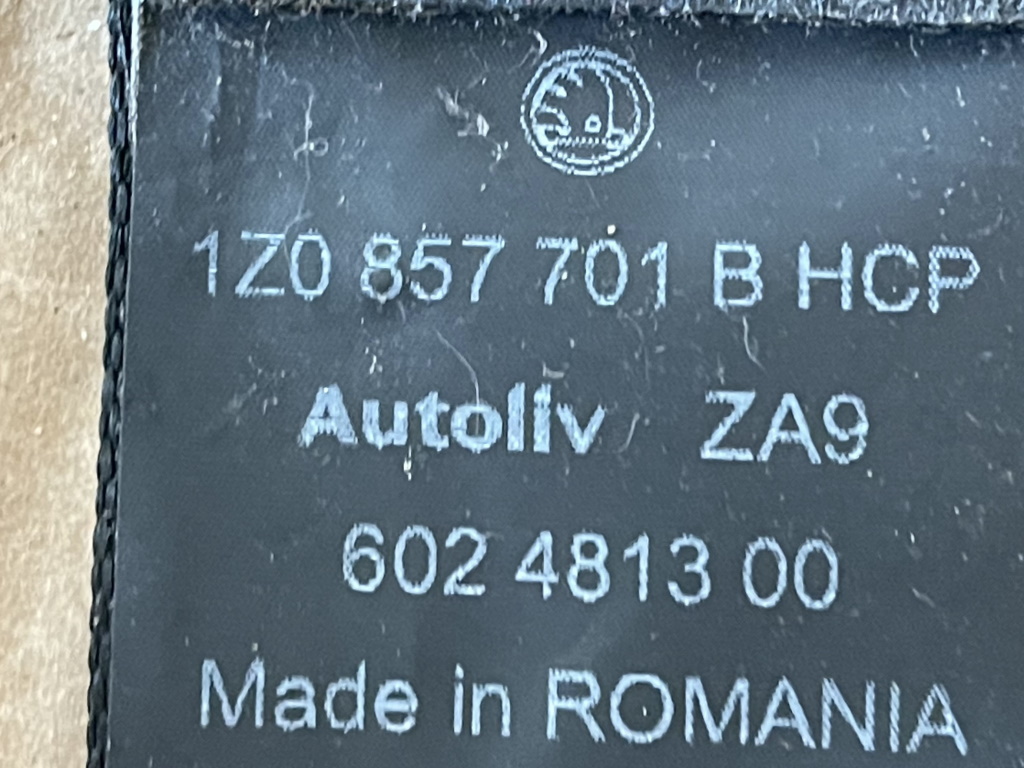 ŠKODA OCTAVIA 2 - 1Z - 2004-2009 - airbag volant + spolujezdec + pás PP+LP - 1Z0880201AM 1K0880204N 1Z0857701B 1Z0857702B