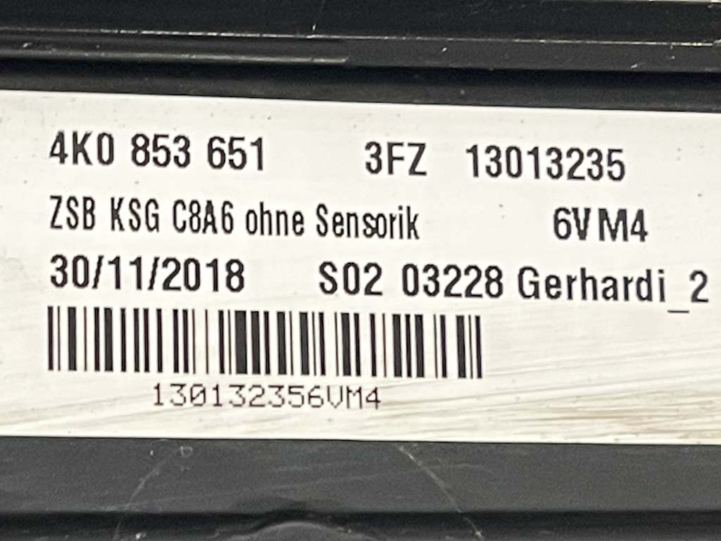 AUDI A6 - 4K - 2018-2023 - maska pro PDC - 4K0853651