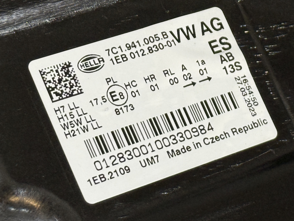 VW CRAFTER - 2017-2025 - 7C - světlo LP - 7C1941005B - POŠKOZENÉ