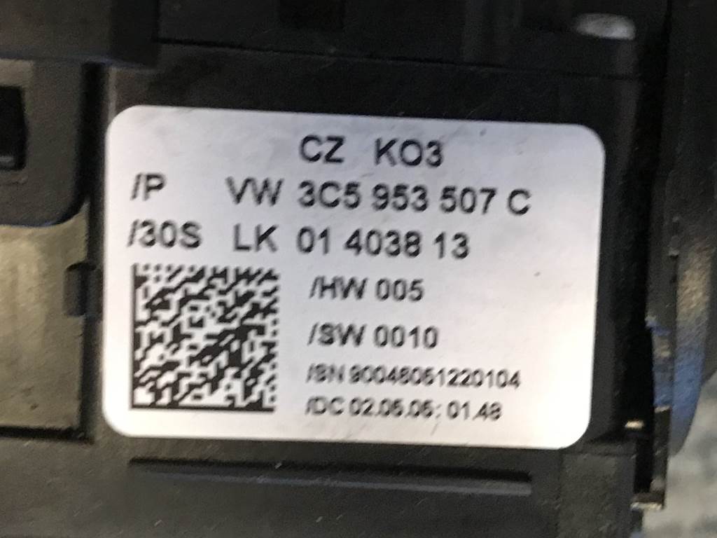 VW PASSAT B6 - 3C - 2005-2010 - páčky pod volant - TEMPOMAT