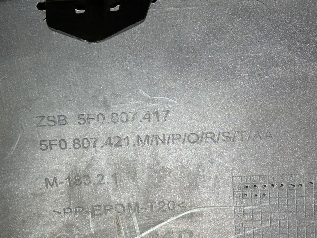 SEAT LEON 3 FACELIFT - 2017-2020 - 5F - zadní nárazník - 5F0807417 5F0807421M/N/P/Q/R/S/T/AA
