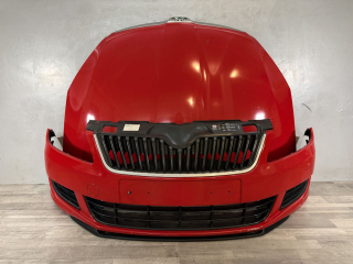 ŠKODA FABIA 2 - 5J - 2010-2014 - FACELIFT - nárazník + kapota - 8151 - 5J0823155A 5J0807221D